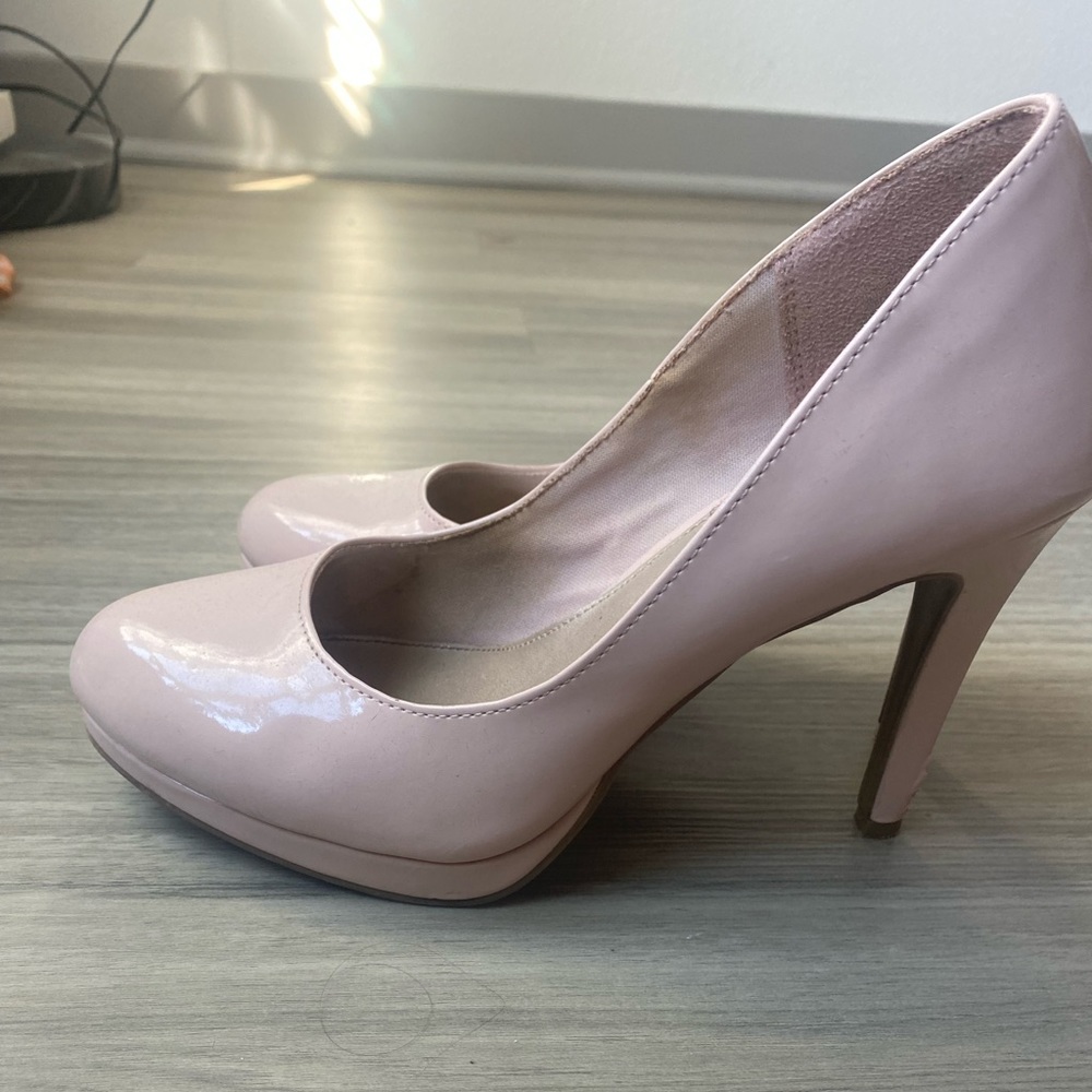 Nude Closed Toed Heels
